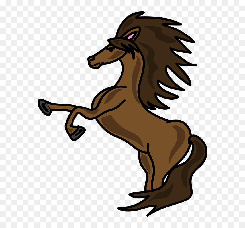 Thumb Image - Black Horse Cartoon Png, Transparent Png - kuda png