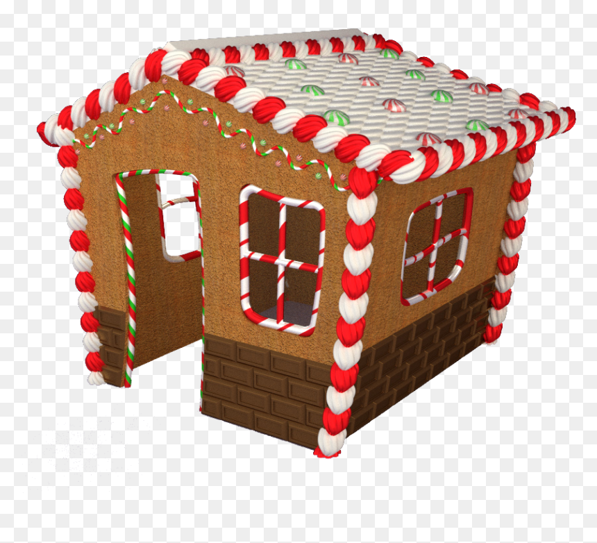 Gingerbread House Clipart Background Svg Transparent - Gingerbread House Pieces Transparent Background, HD Png Download - gingerbread house png