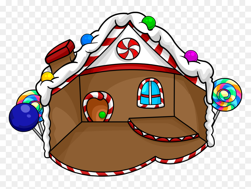 Club Penguin Rewritten Wiki - Club Penguin Chriatmas Igloos, HD Png Download - gingerbread house png