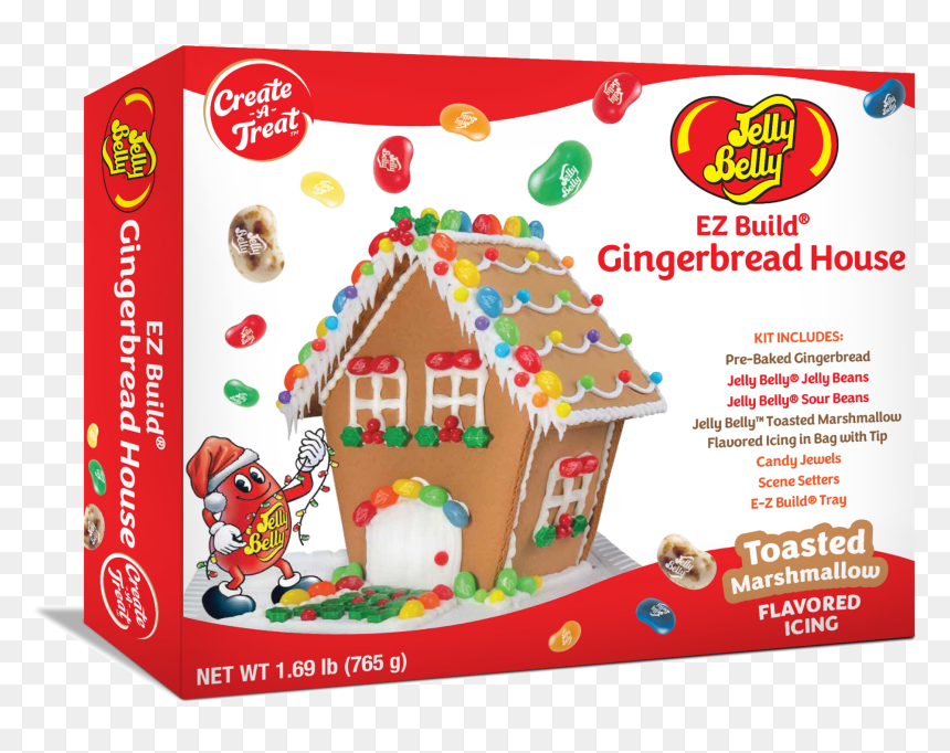 Jelly Belly, HD Png Download - gingerbread house png