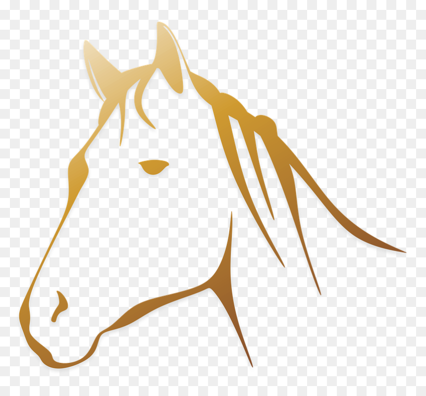 Clipart Black And White Horse, HD Png Download - kuda png
