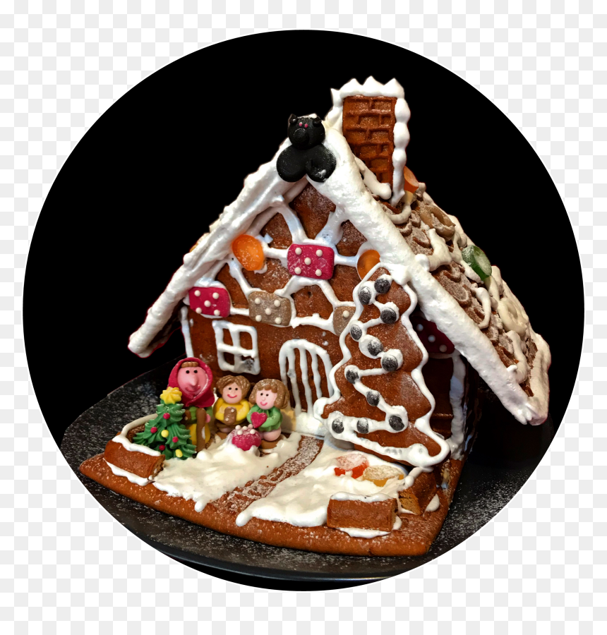 #gingerbreadhouse #gingerbread #house #ginger #bread, HD Png Download - gingerbread house png