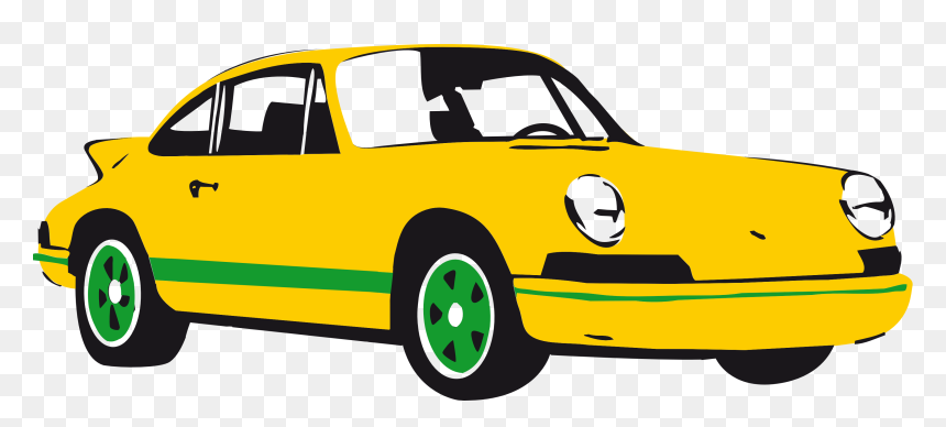 Clipart Cartoon Car Png, Transparent Png - porsche png