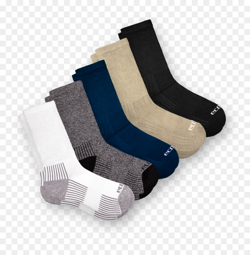 Ecosox Diabetic Bamboo Crew Socks, HD Png Download - sock png
