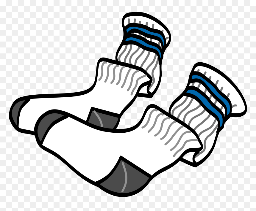 Athletic Crew Socks Clip Arts - Socks Free Clip Art, HD Png Download - sock png