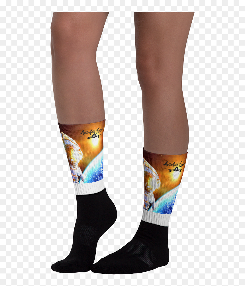 Man On The Moon Socks - Portable Network Graphics, HD Png Download - sock png