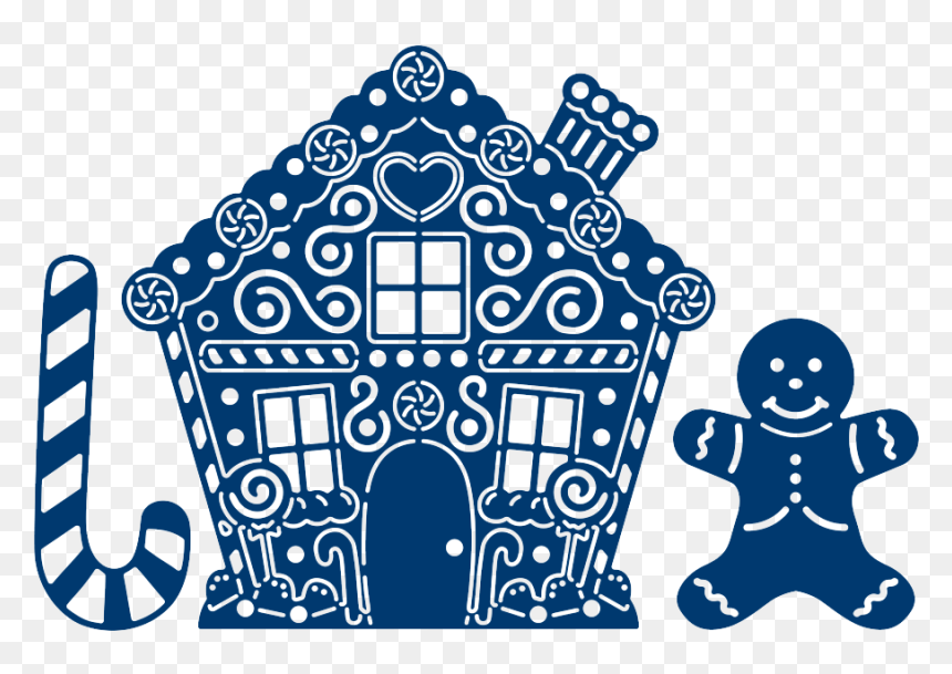 Tattered Lace Gingerbread House Etl156 Cutting Die, HD Png Download - gingerbread house png