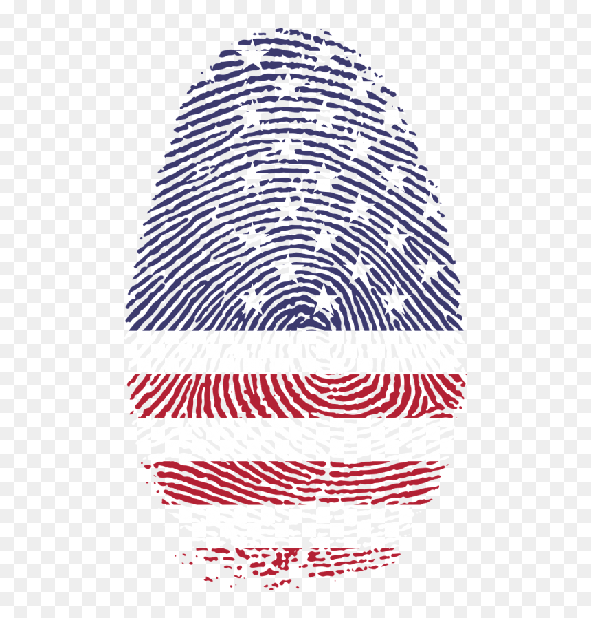 America Art Fingerprint - Finger Print, HD Png Download - thumbprint png
