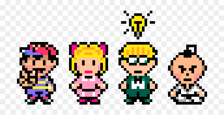 Ness Paula Jeff And Poo, HD Png Download - ness png
