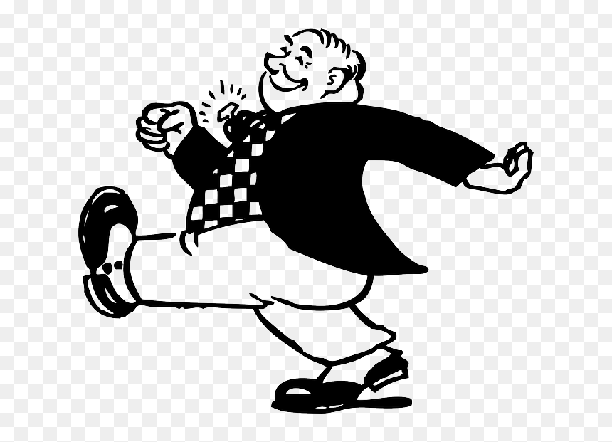 Walking Clip Art, HD Png Download - fat png