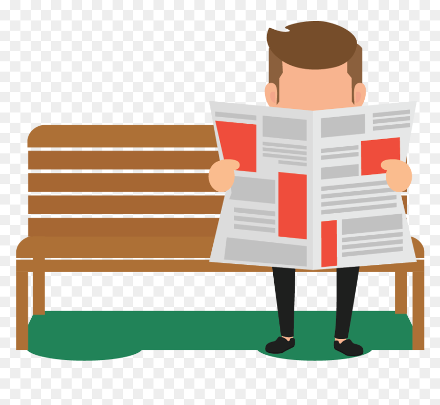 Reading News Png, Transparent Png - reading png