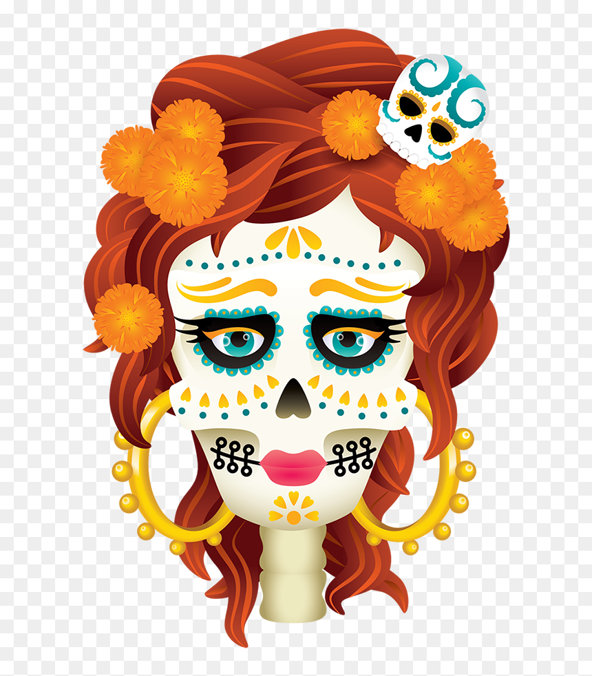 Day Of The Dead Candles Png - Transparent Day Of The Dead Clip Art, Png Download - dia de los muertos png