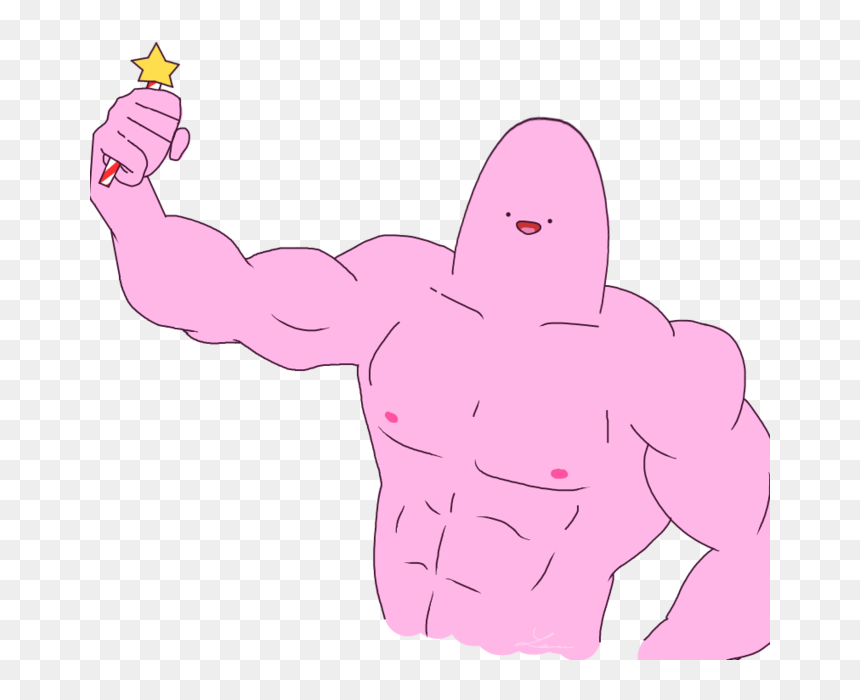 Pink Cartoon Mammal Hand Man Vertebrate Fictional Character - Ditzyflama Kirb, HD Png Download - meme man png