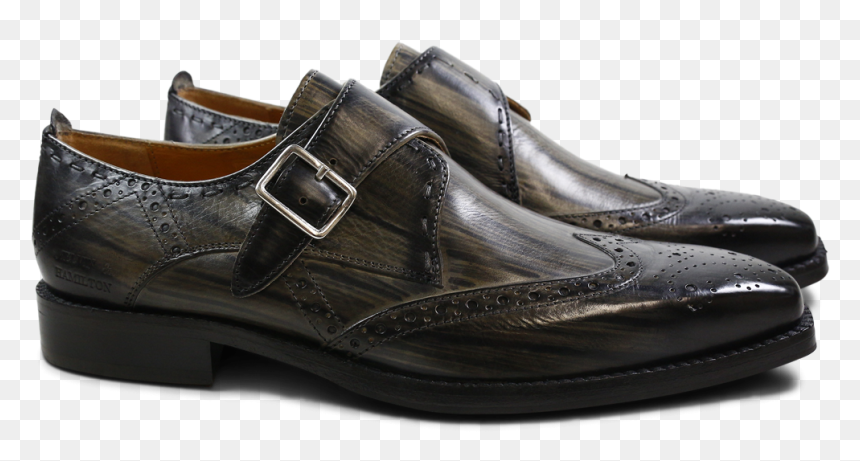 Monks Nicolas 2 Grey Shade & Lines Black Hrs - Slip-on Shoe, HD Png Download - black lines png