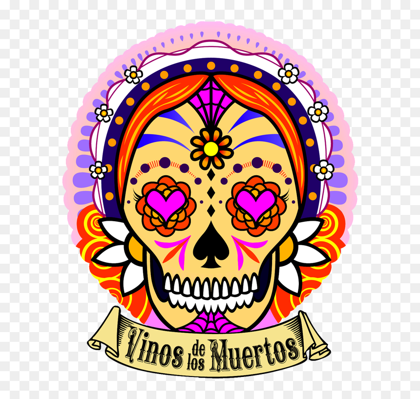 Skull, HD Png Download - dia de los muertos png