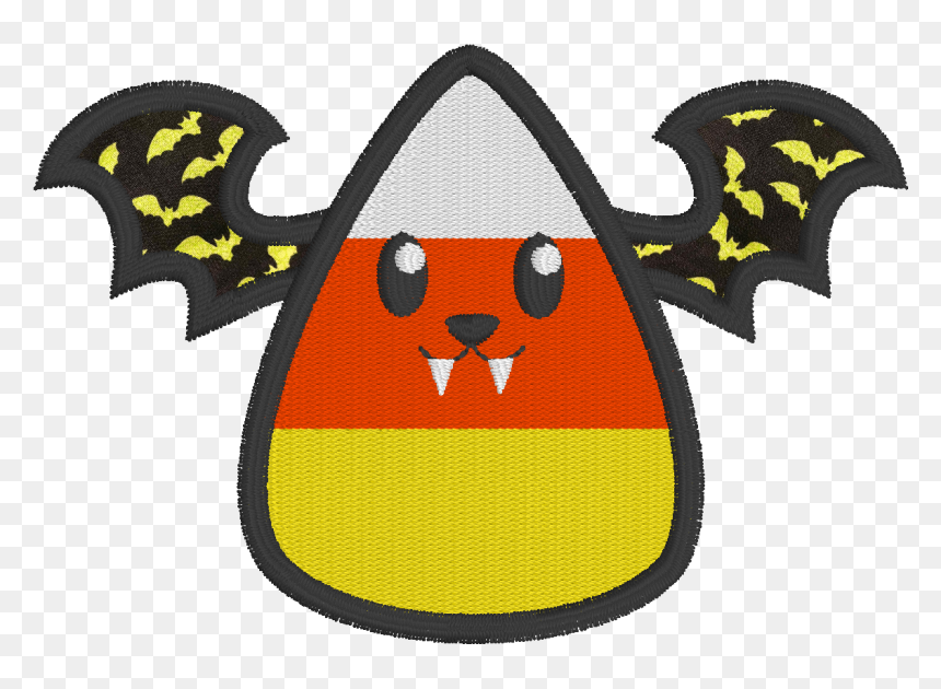 Free Appllique Embroidery Design Created In Embrilliance, HD Png Download - candy corn png