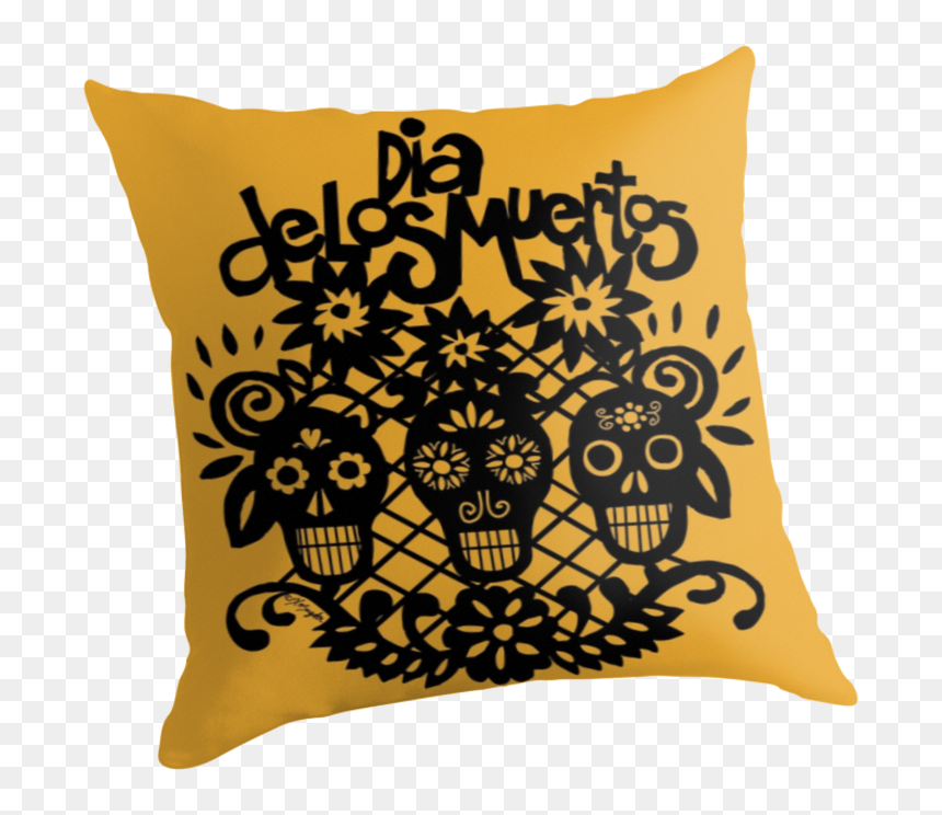 Dia De Los Muertos Black Paper Skulls - Day Of The Dead Decals Papel Picado, HD Png Download - dia de los muertos png