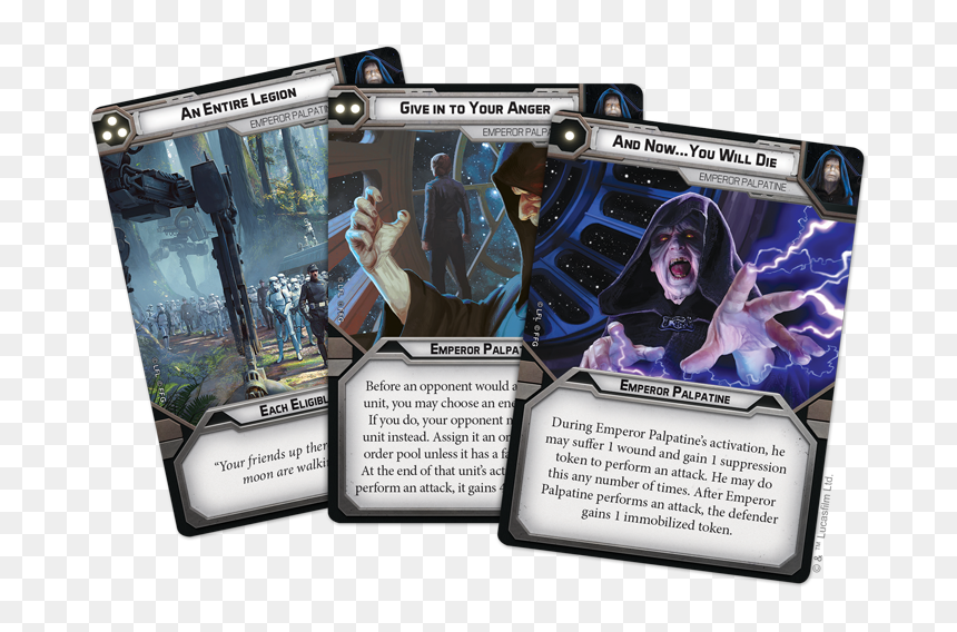 Star Wars Legion Emperor Palpatine Card, HD Png Download - emperor palpatine png
