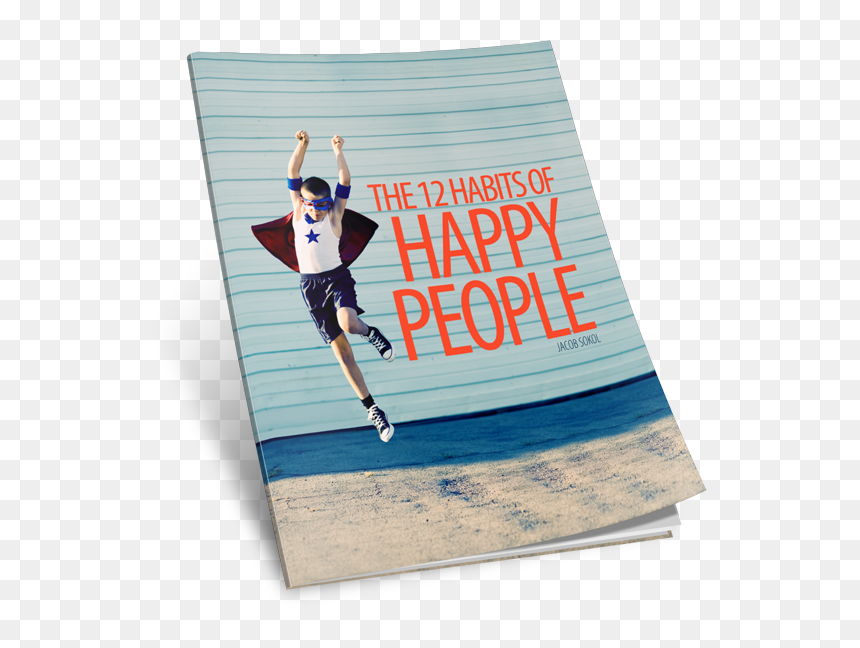 The 12 Habits Of Happy People - Running Across Finish Line, HD Png Download - happy people png