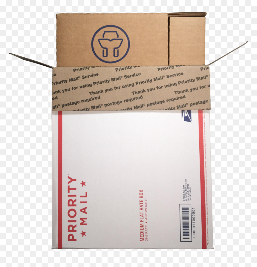 Usps Flat Rate Pint Can Shipping Box - Drink Can, HD Png Download - usps logo png