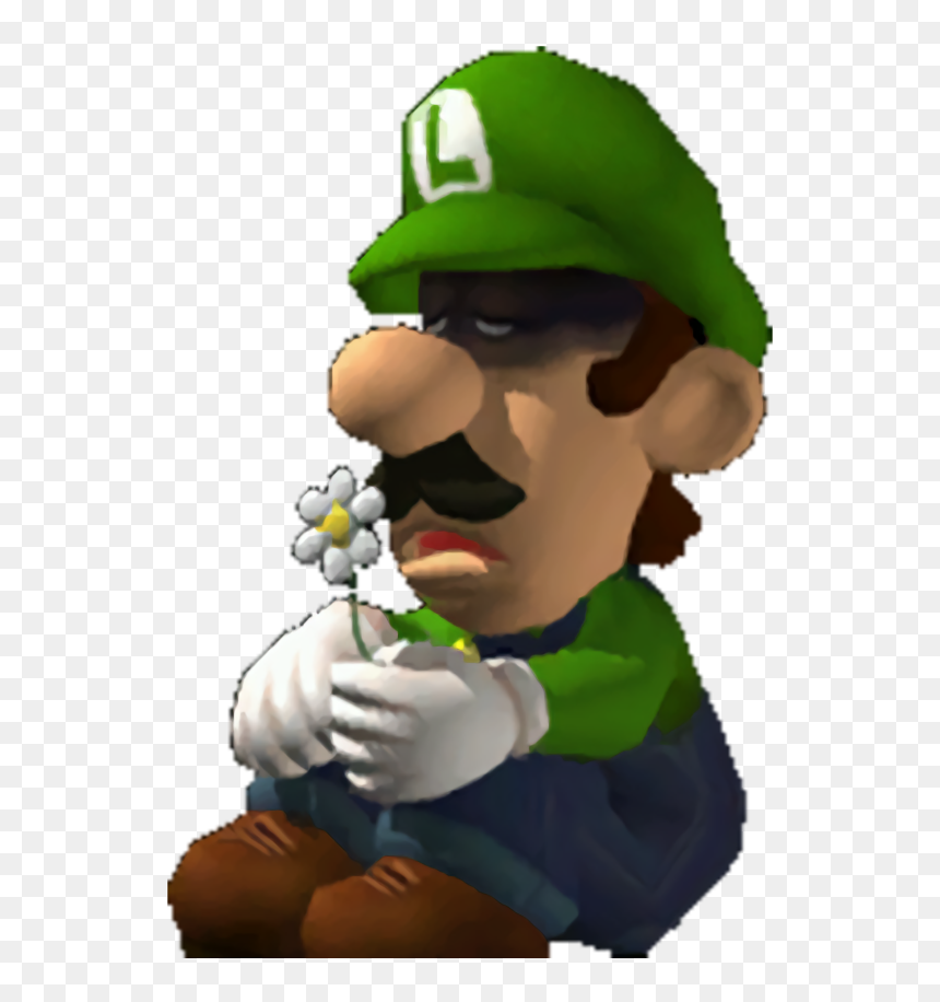 Luigi"s Mansion Beta Depressed Luigi , Png Download - Luigi's Mansion Beta Bad Ending, Transparent Png - luigi's mansion png