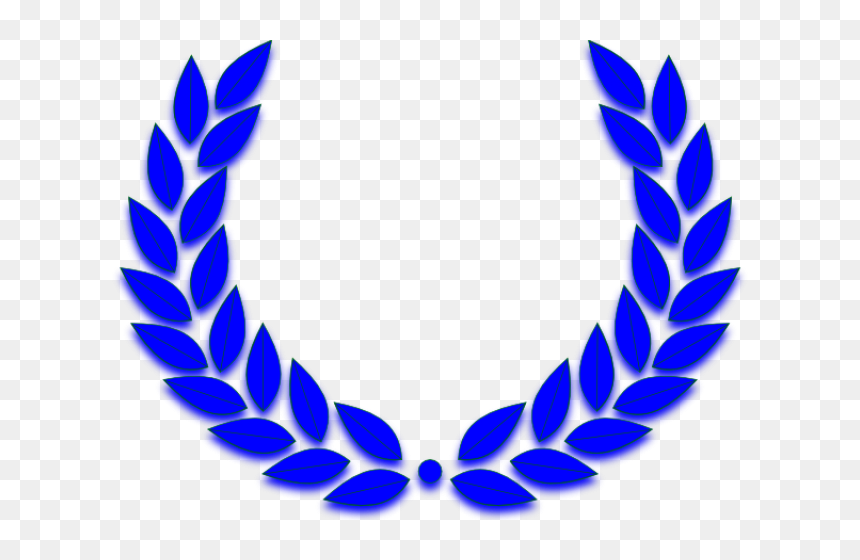 Medal Clipart Olympic Athlete - Blue Wreath Vector Png, Transparent Png - athlete png