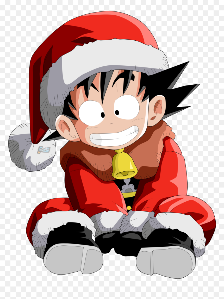Frost Transparent Merry Christmas - Kid Goku Merry Christmas, HD Png Download - kid goku png