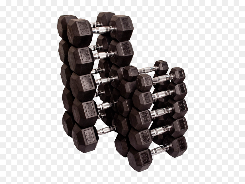 Body Solid Hex Dumbbells, HD Png Download - dumbell png