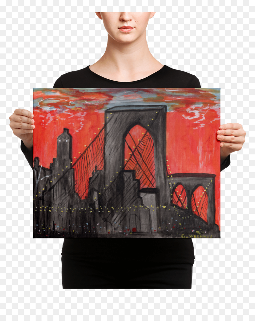 Wall Art , Png Download - Canvas, Transparent Png - brooklyn bridge png