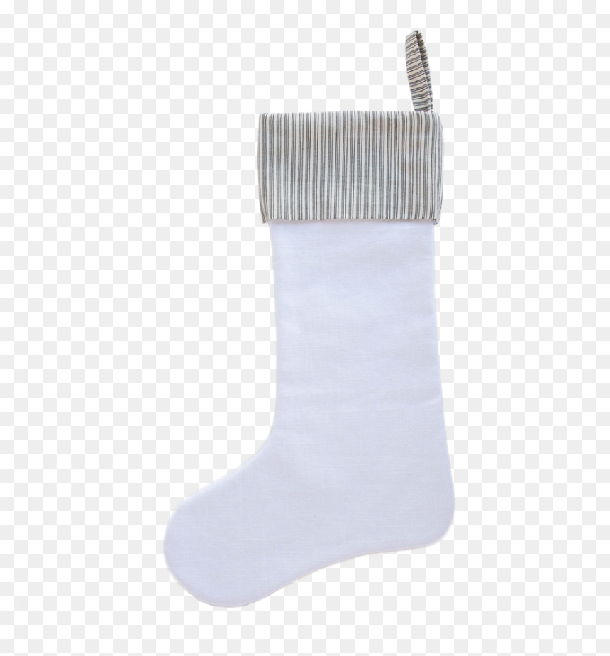 Snowy White Stocking 1 - Sock, HD Png Download - stocking png