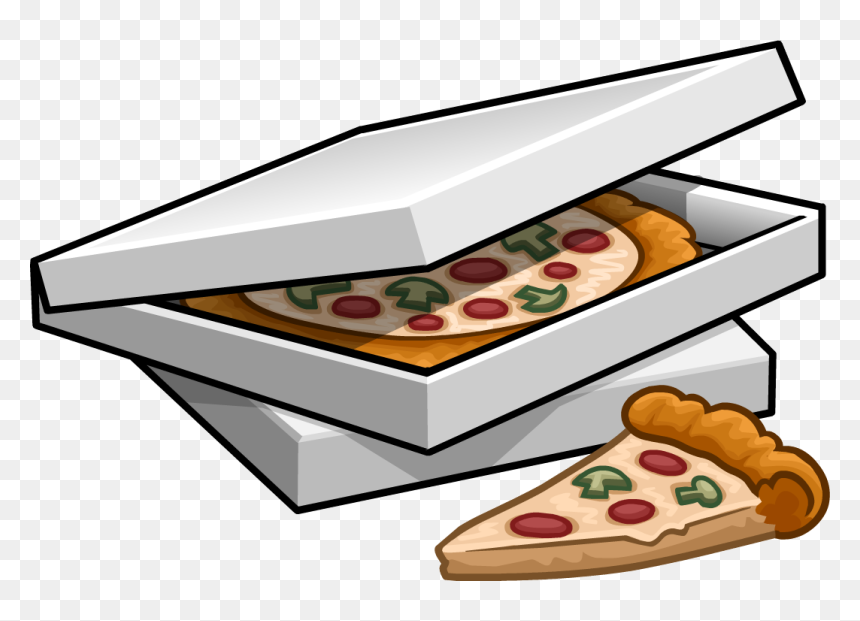 Image Boxes Of Png - Square Box Round Pizza Triangle Slices, Transparent Png - slice of pizza png