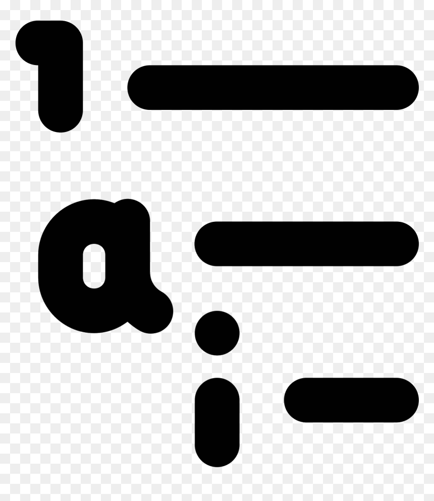 Outline List Icon , Png Download, Transparent Png - list png