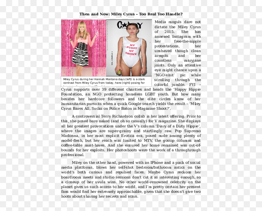 Girl, HD Png Download - miley cyrus png