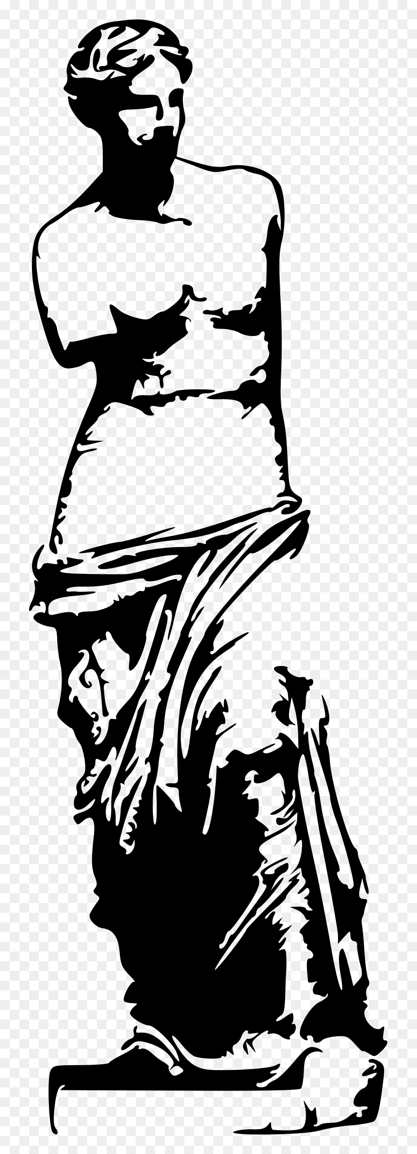 Venus De Milo Drawing, HD Png Download - venus png