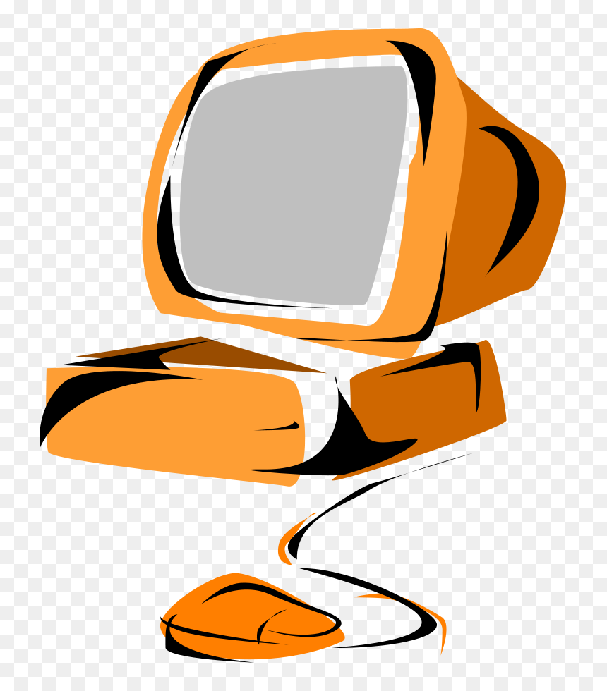 Computer 05 Clipart, Vector Clip Art Online, Royalty - Logo Computer Clipart Png, Transparent Png - pc logo png