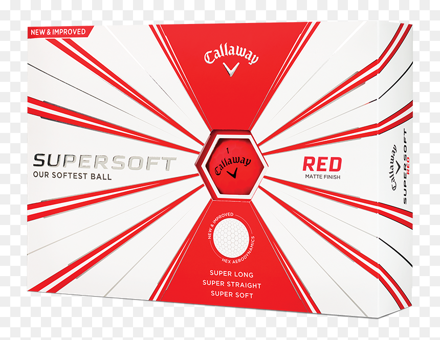 Callaway Supersoft Matte Red Golf Balls, HD Png Download - master ball png