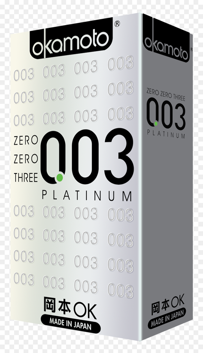 003 Platinum 10s - Okamoto 003, HD Png Download - condom png