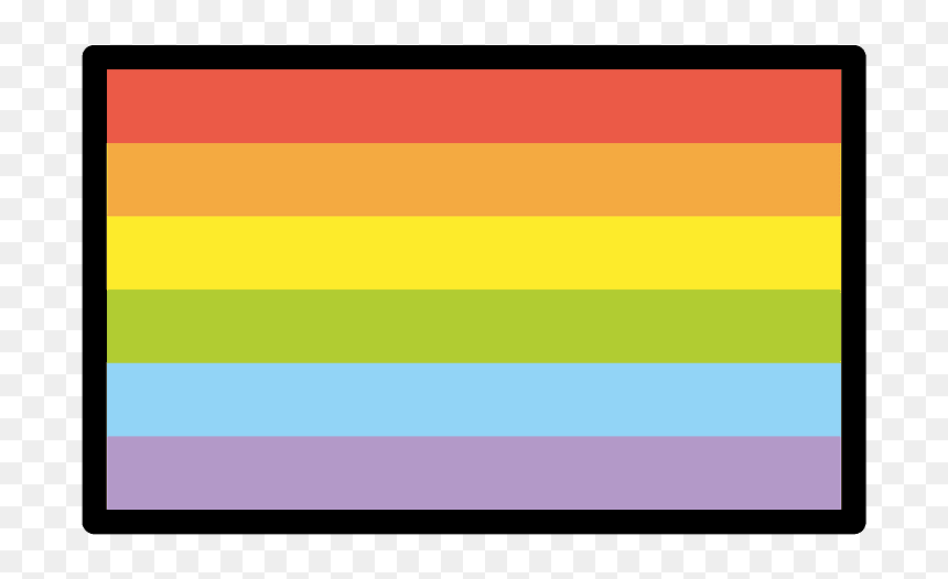 Rainbow Flag Emoji Clipart - Orange, HD Png Download - cuba flag png