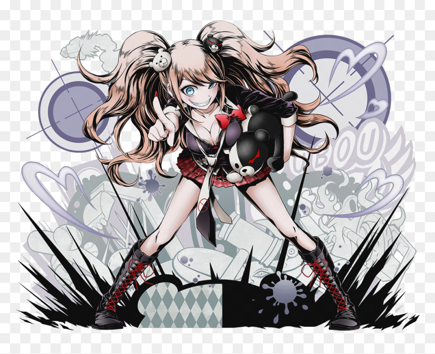 Enoshima Junko, HD Png Download - monokuma png