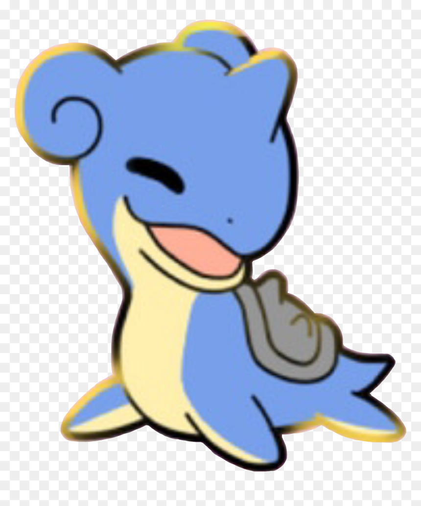 Enamel Pin Design By Cosmic Brat - Cartoon, HD Png Download - lapras png