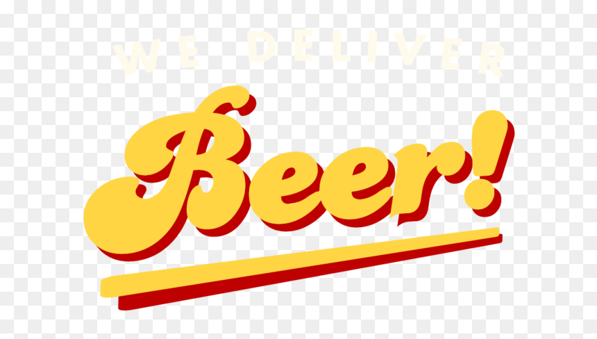 Beer Delivery Header Lettering - Peruibest, HD Png Download - slice of pizza png