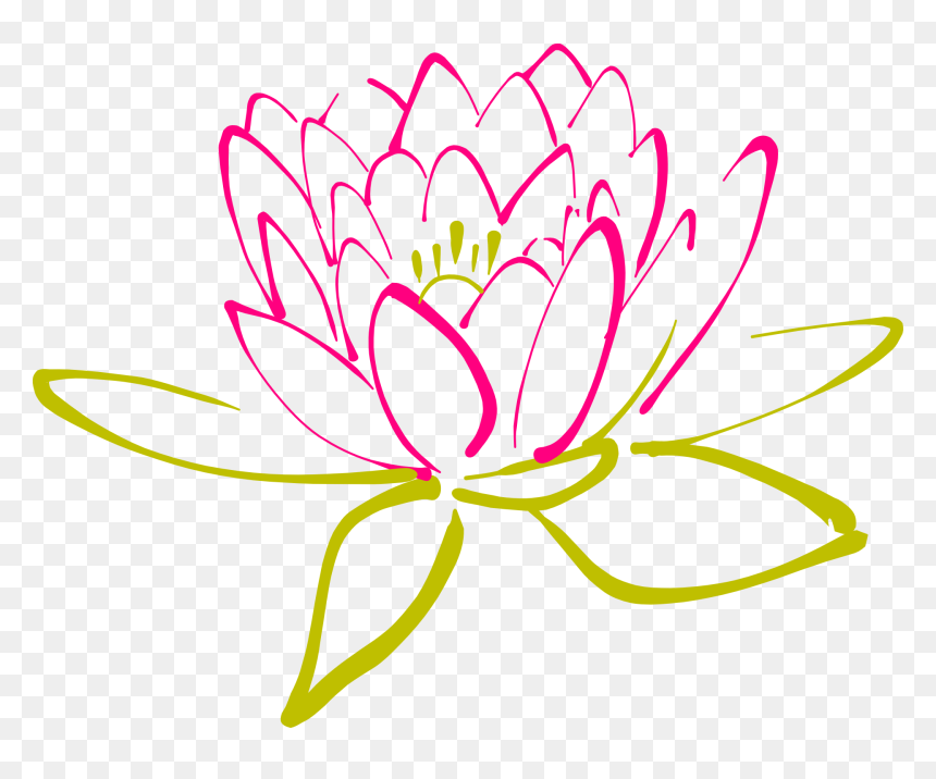 Abstract Clip Art, HD Png Download - water lily png
