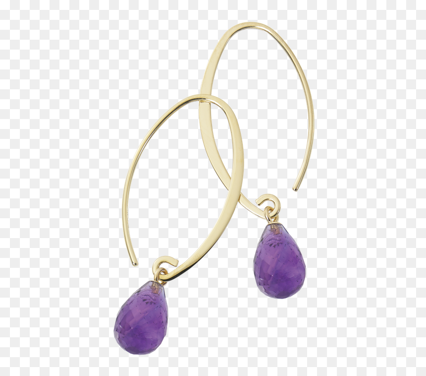 Earrings, HD Png Download - amethyst png