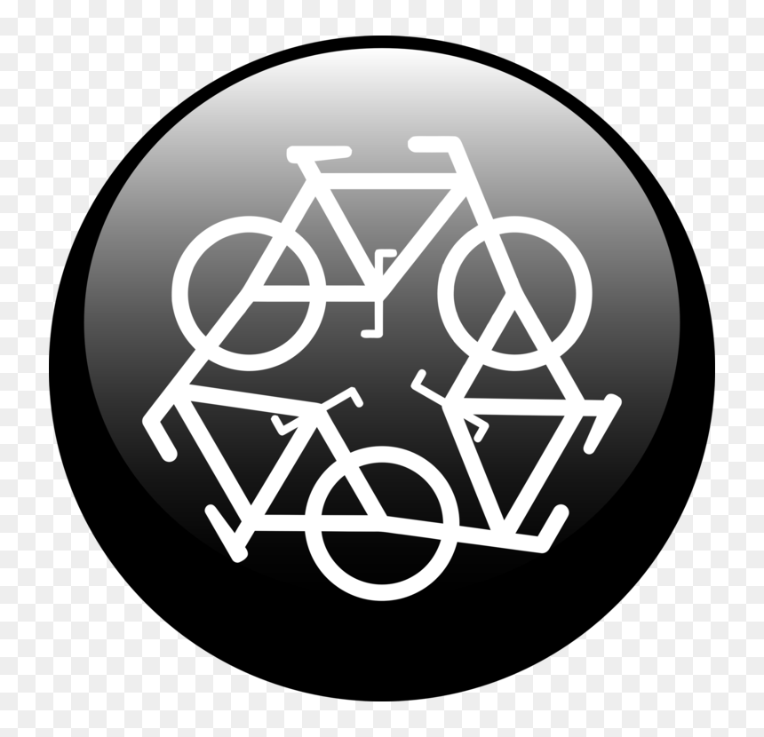 Logo,circle,symbol - Знак На Асфальте Велосипедной Дорожки, HD Png Download - recycle icon png