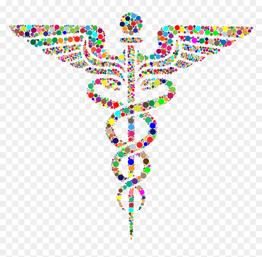 Prismatic Caduceus Circles Clip Arts - Transparent Background Medical Sign, HD Png Download - caduceus png