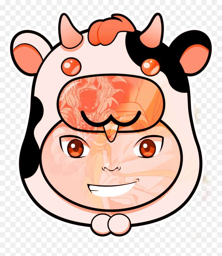 Logo Cowsep, HD Png Download - creepy face png