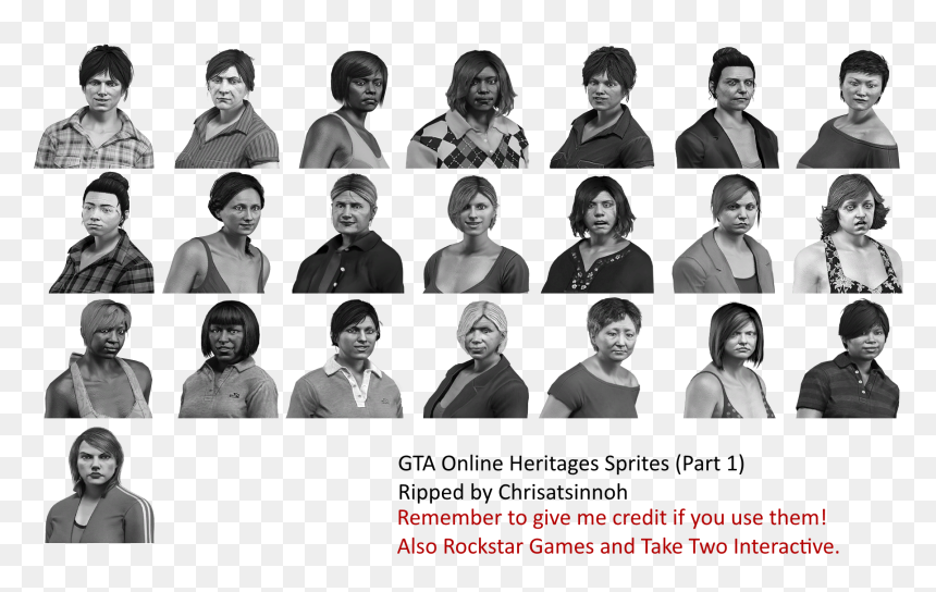 Heritages - Mothers - Spriters Resource Grand Theft Auto, HD Png Download - gta online png