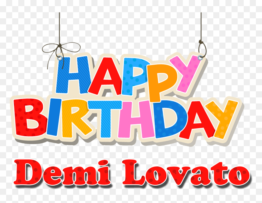 Demi Lovato Happy Birthday Name Png - Brock Lesnar Happy Birthday Cake, Transparent Png - demi lovato png