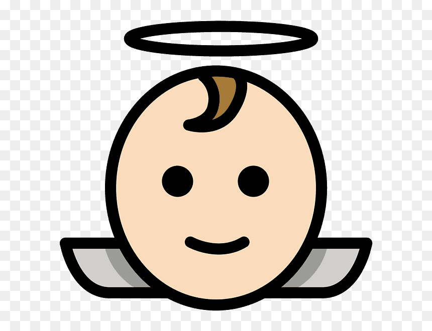 Baby Angel Emoji Clipart - Portable Network Graphics, HD Png Download - angel emoji png
