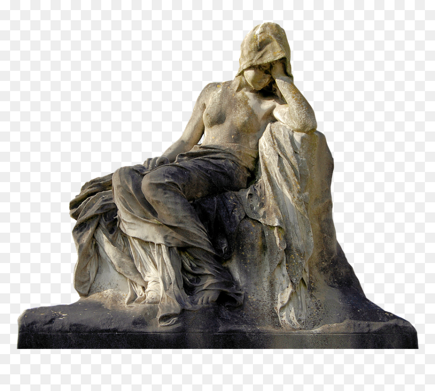 Graveyard Statue Png, Transparent Png - cemetery png